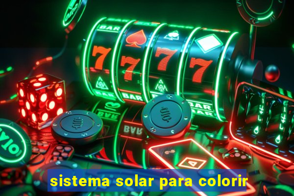 sistema solar para colorir